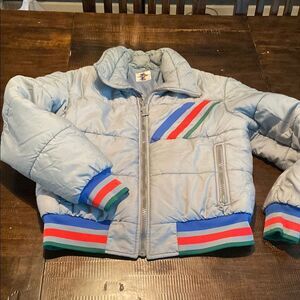 Vintage Ski Multicolor Striped Jacket Number 1 Sun
